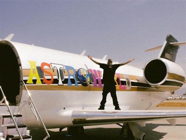 Travis Scott's Custom "Astroworld" Wrap Job On Private Jet Cost $30K: Report