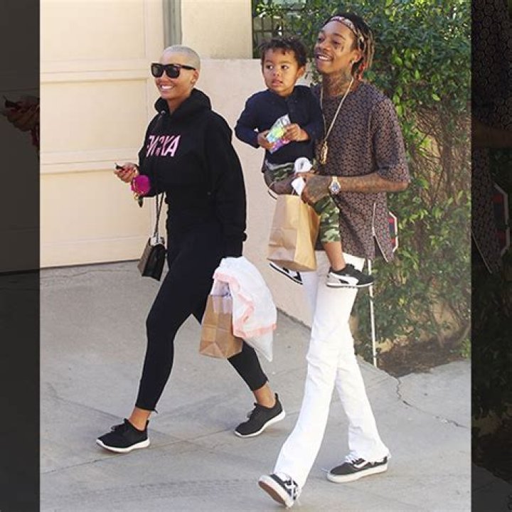 Amber Rose's Baby Daddies Wiz Khalifa & AE Party Together At The Club
