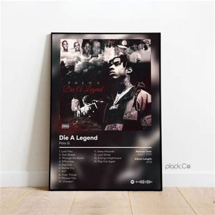 Polo G's "Die A Legend" Sells Over 30K Units In First Week & Lands 6th On Billboard Charts