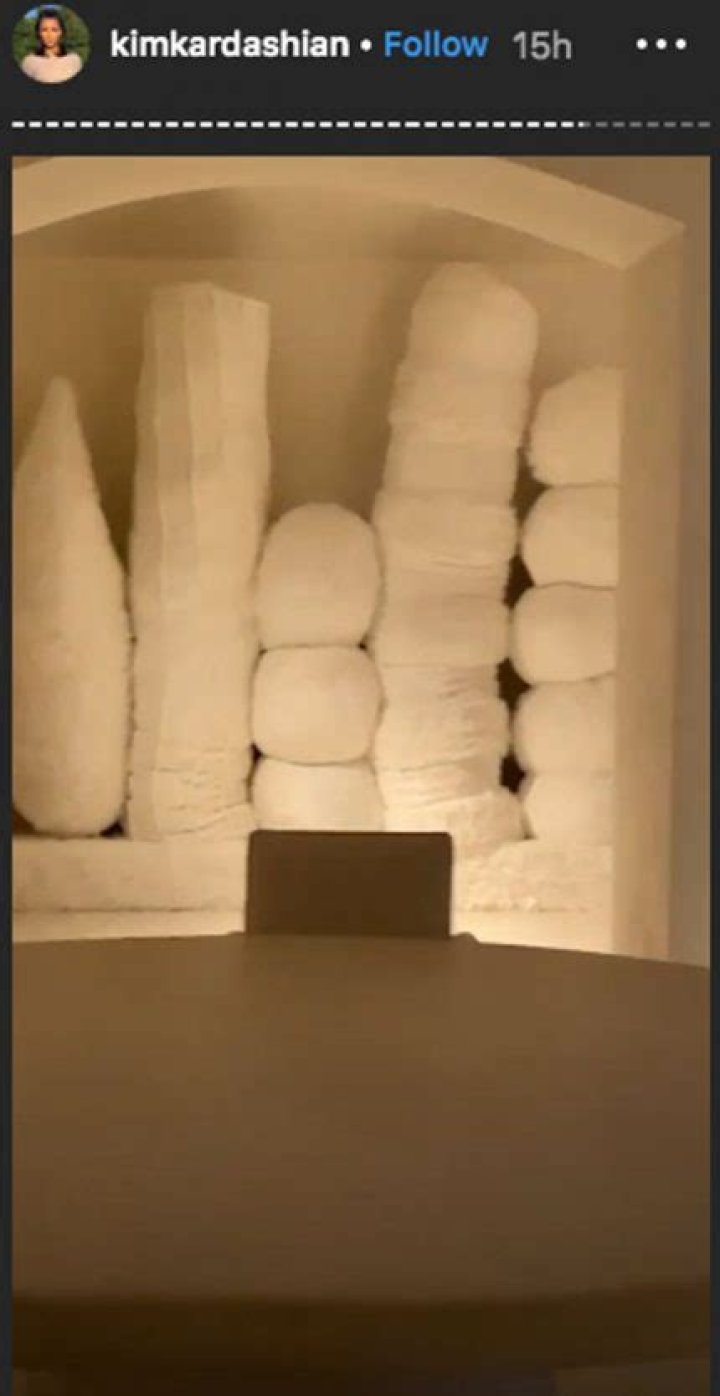 Kim Kardashian & Kanye West's Christmas Decorations Look Like Tampons