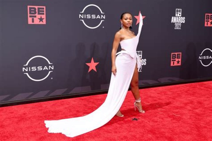 Jayda Cheaves Showed Out In A Luxurious White Dress At BET Awards 2022