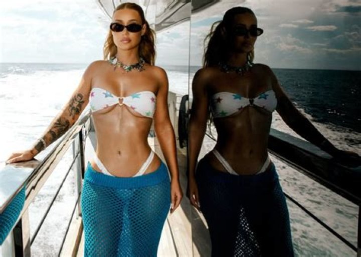 Iggy Azalea Bares Her Underboob In A Bright Green Bikini