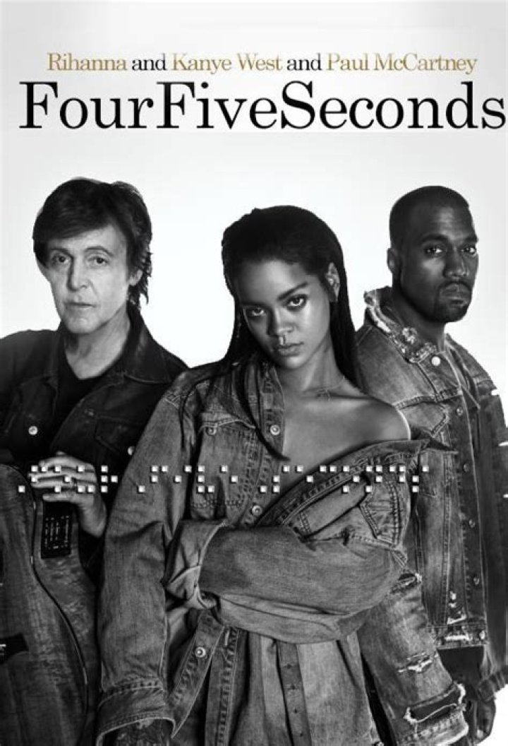 Rihanna, Kanye West, & Paul McCartney's "FourFiveSeconds” Reaches 1 Billion Spotify Streams