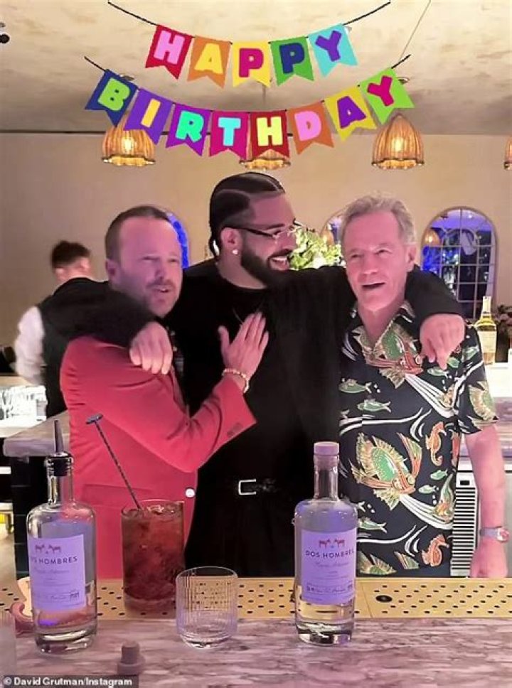 Drake Had Aaron Paul & Bryan Cranston Serving Drinks At His Birthday Bash: Watch