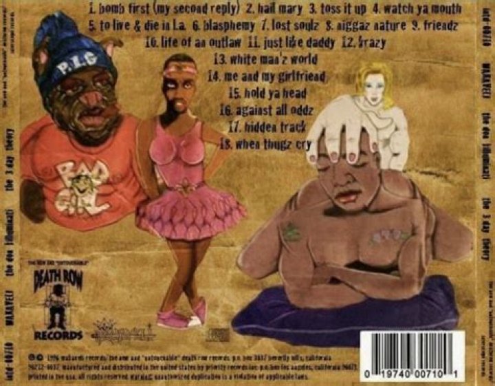 Diddy Sports A Dress On 2Pac's Original "Makaveli" Back Cover