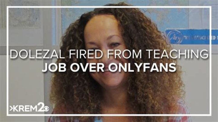 Rachel Dolezal Loses Teaching Job After Her OnlyFans Got Discovered