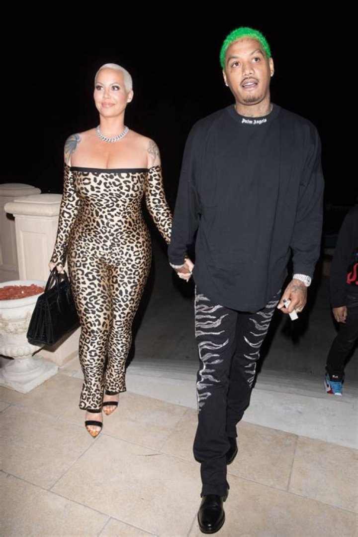 Amber Rose and Alexander ‘AE’ Edwards Look Loved Up While Out on NYE 2 Months After Welcoming Son