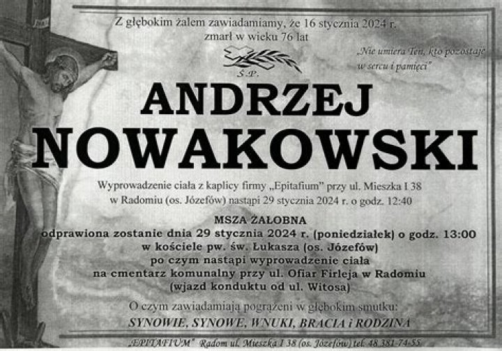 
Andrzej Nowakowski Age, Birthday, Wikipedia, Who, Nationality, Biography 