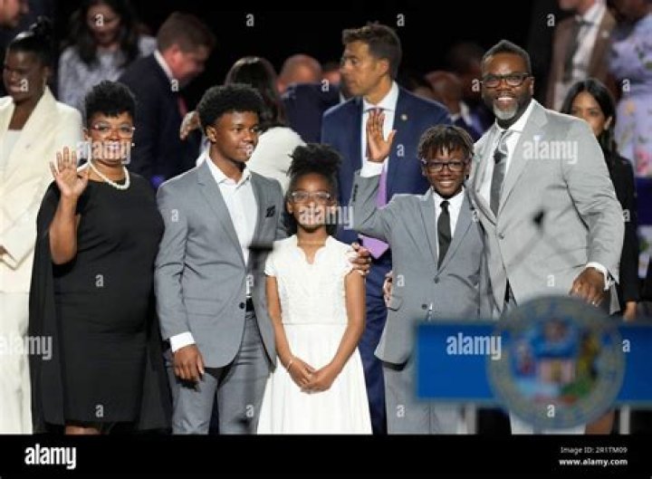 Brandon Johnson has a loving family with his wife Stacie and three children