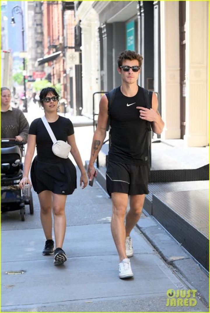 Camila Cabello and Shawn Mendes Rock Matching All-Black Workout Gear While Packing on the PDA