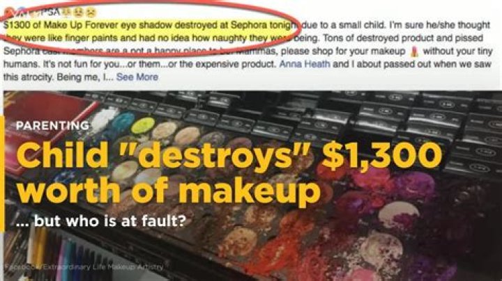 A Child Destroyed $1,300 Worth of Makeup at Sephora and the Photo Physically Hurts Us
