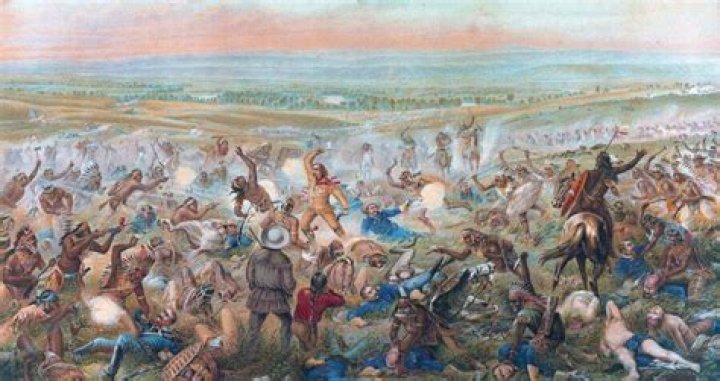 Custer's Last Stand At The Battle Of Little Bighorn In 1876