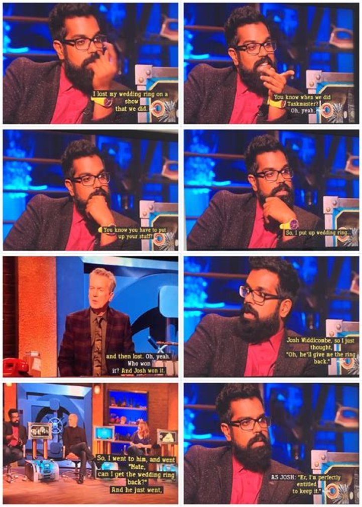 Did Romesh really lose his wedding ring? – Celebrity.fm – #1 Official Stars, Business & People Network, Wiki, Success story, Biography & Quotes