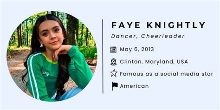 Faye Knightly Height, Weight, Net Worth, Age, Birthday, Wikipedia, Who, Instagram, Biography