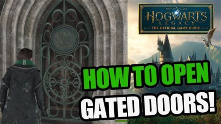 How do you open the gate in the courtyard LEGO Harry Potter?