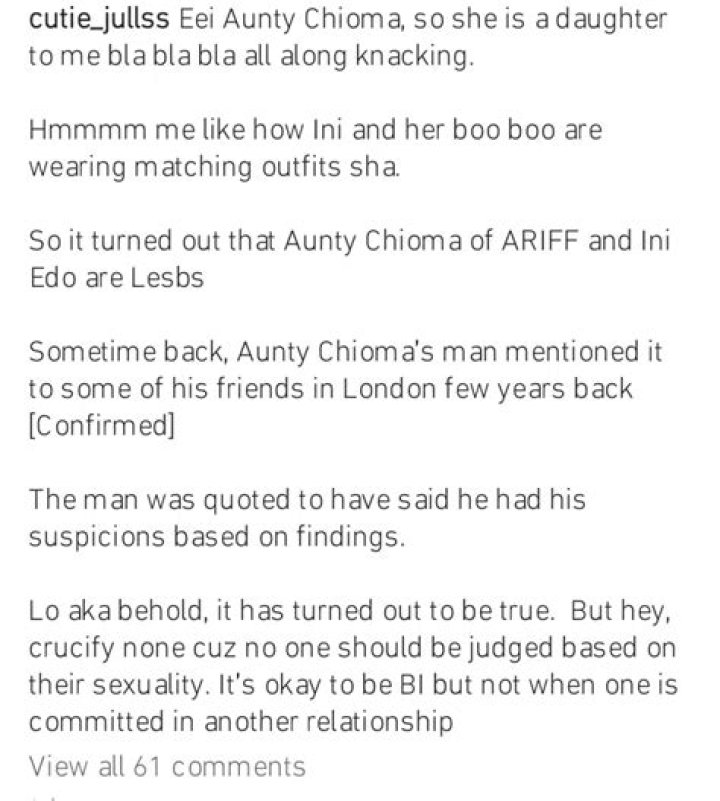 
Ini Edo Breaks Silence Following Allegations Of Sleeping With Married Woman 