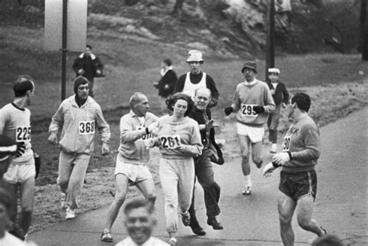 The First Woman To Run The Boston Marathon