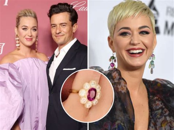Let It Shine!Katy Perry Flashes Her Massive Engagement Ring While Rocking Tight, Gold Dress