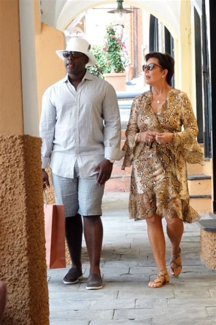 Kris Jenner Looks Chic in a Curve-Hugging Dress While Vacationing With Boyfriend Corey Gamble
