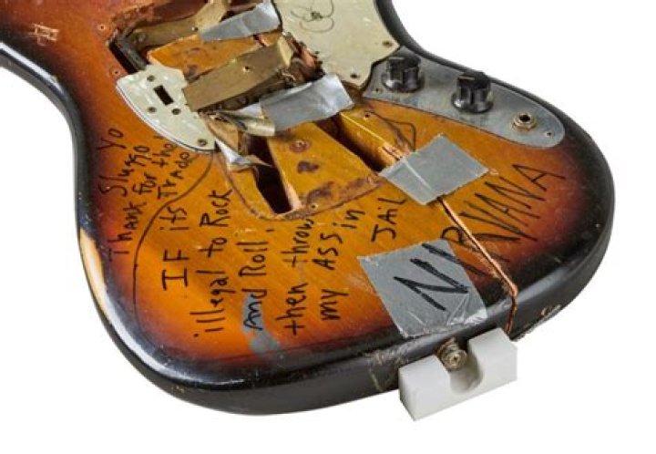 
Kurt Cobain’s 1989 Stage-Smashed Fender Mustang Guitar Sells for Nearly $500,000 at Auction 