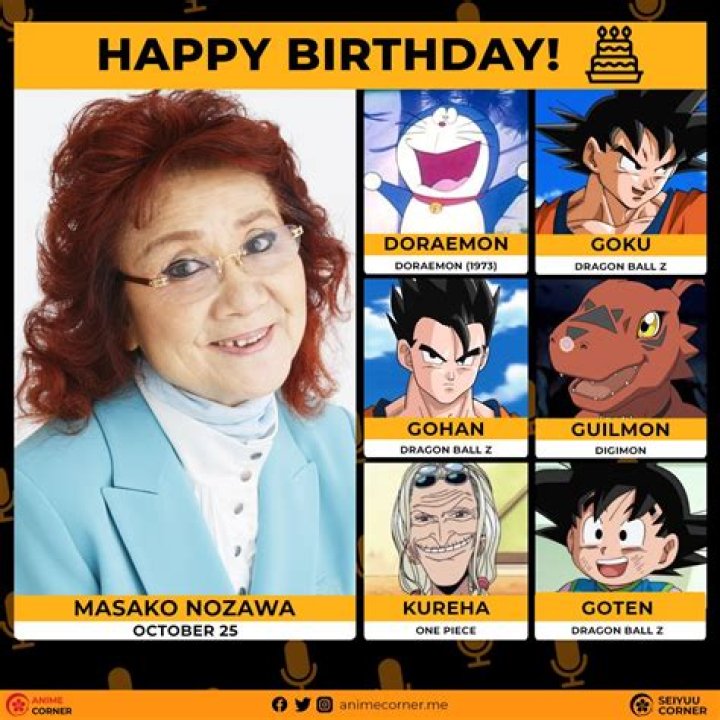 Masako Nozawa biografía, edad, altura, esposo, net worth, familia
