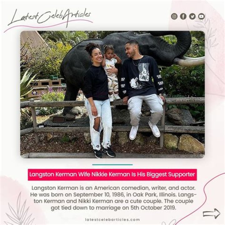 Meet Langston Kerman Wife Nikki- Find Their Daughter Kensington Kerman On Instagram