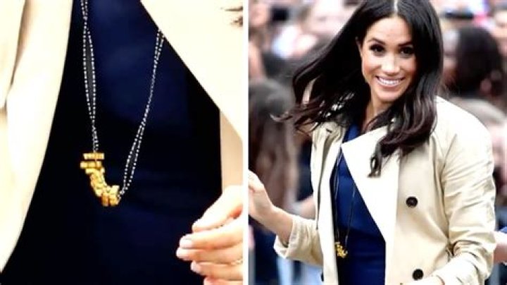 AwwMeghan Markle Proudly Rocks A Handmade Pasta Necklace Gifted To Her By A Young Fan
