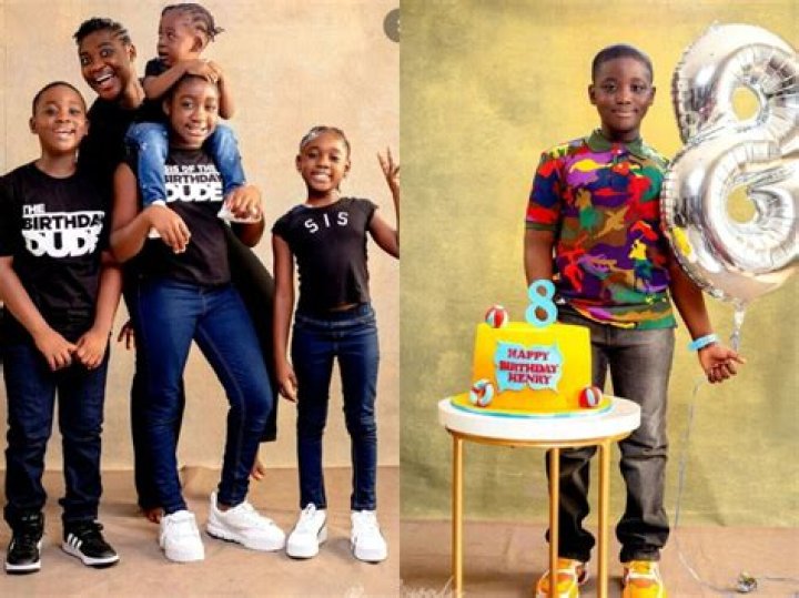 
Mercy Johnson And Her Husband Has Shared Adorable Pictures Of Their Son, Henry As He Marks His 8th Birthday 