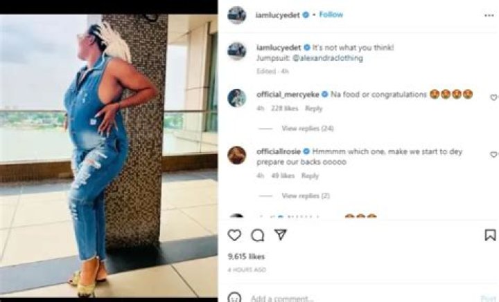 
Netizens Express Shock As BBNaija’s Lucy Shows Off Growing Baby Bump 