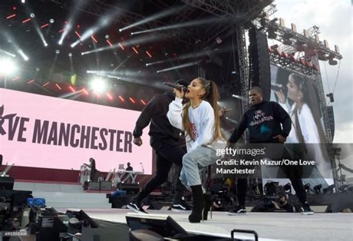 Ariana Grande Performs Duets With Boyfriend Mac Miller, Bestie Miley Cyrus, and More at One Love Manchester