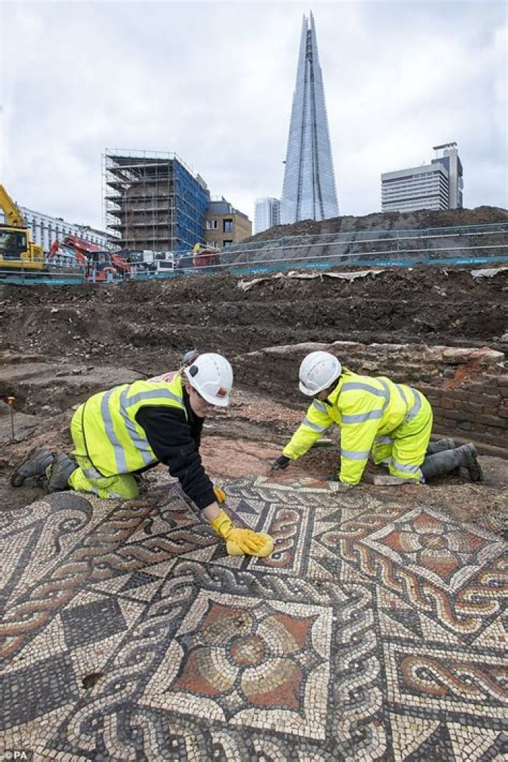 2,000-Year-Old Roman Mosaic Just Unearthed In Central London
