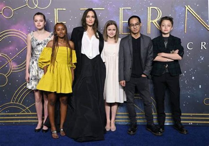 Shiloh Jolie-Pitt Looks So Grown Up in Mom Angelina Jolie’s Dress on the Red Carpet: See Her Outfit