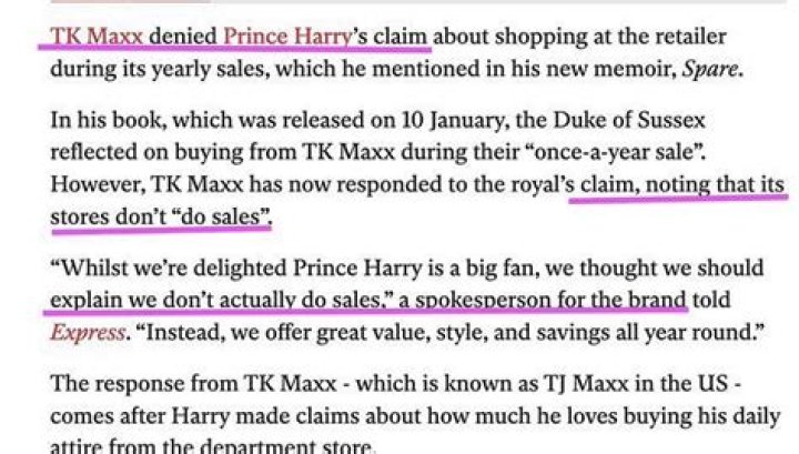 
“So desperate for royal endorsement”: Prince Harry TK Maxx controversy explained as retail store is exposed for lying 