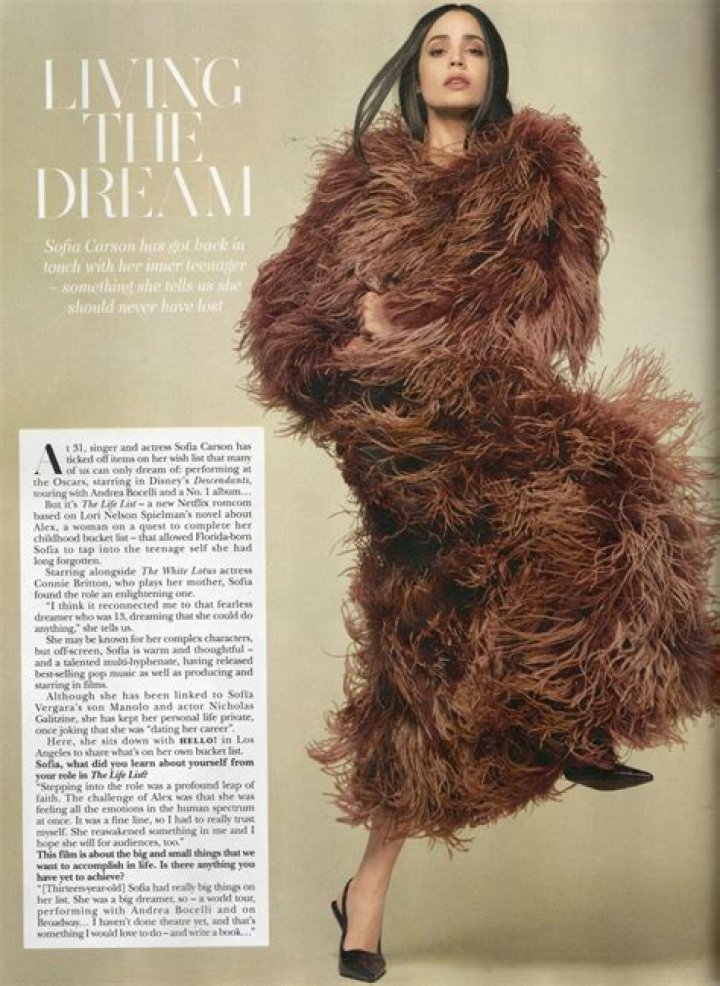 Astrology Birth Chart of Sofia Carson (TV Actress) 2024