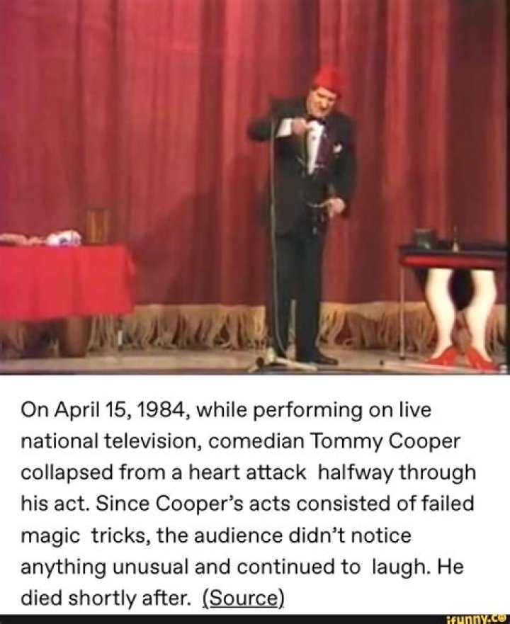 Tommy Cooper Heart Attack On Stage