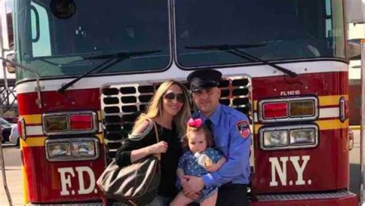 Tragic death: Anthony Moura, a firefighter from Staten Island dies of cancer aged just 34