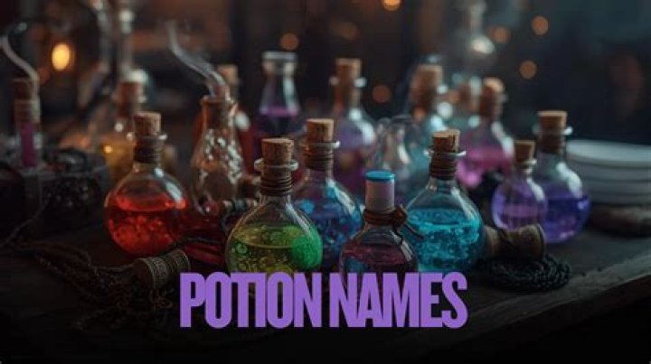 ¿Cuáles son algunos nombres de pociones?