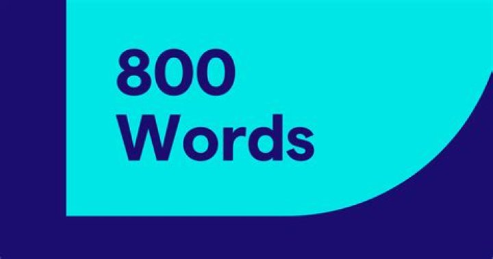 ¿Cómo se ven 800 palabras escritas? – Celebrity.fm