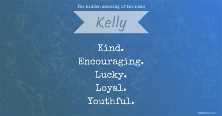 ¿Qué significa el nombre Kelly personalidad?