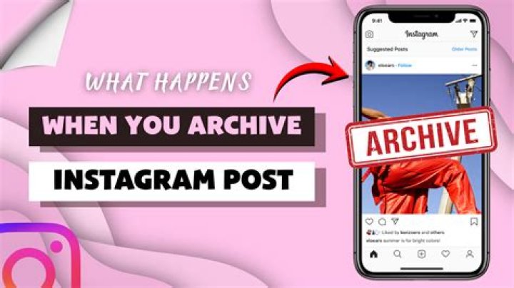 What happens when you archive photos on Instagram?