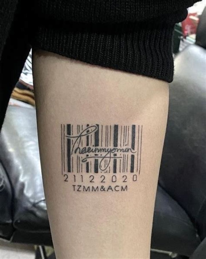 What is a barcode tattoo?