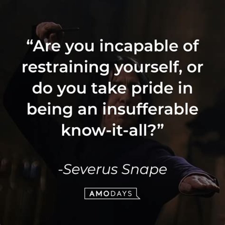 What is an insufferable know it all?