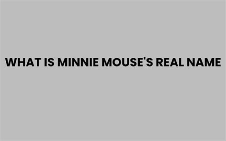 What is Minnie Mouse’s full name? – Celebrity.fm – #1 Official Stars, Business & People Network, Wiki, Success story, Biography & Quotes