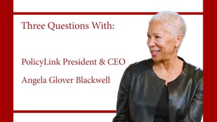 
Who is Angela Glover Blackwell? 