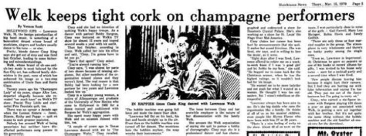 Why did Lawrence Welk fire Cissy King? – Celebrity.fm – #1 Official Stars, Business & People Network, Wiki, Success story, Biography & Quotes