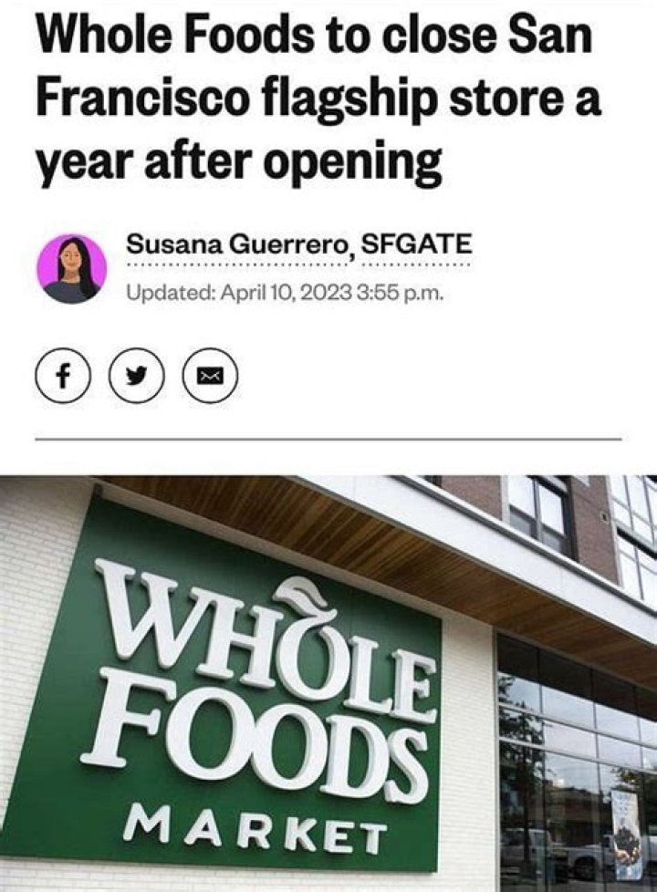 
Why is San Francisco Whole Foods closing? Flagship store set to shut shop one year after opening 
